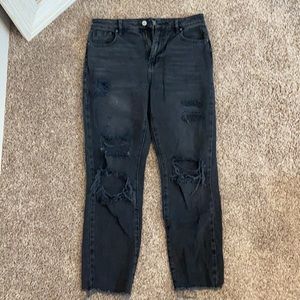 Pac Sun Distressed mom jeans